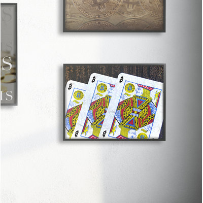 « bitcoin on playing cards », reproduction d’impression