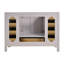 Meuble-lavabo simple 48 po avec plateau en pierre reconstituée Chardell-286926994