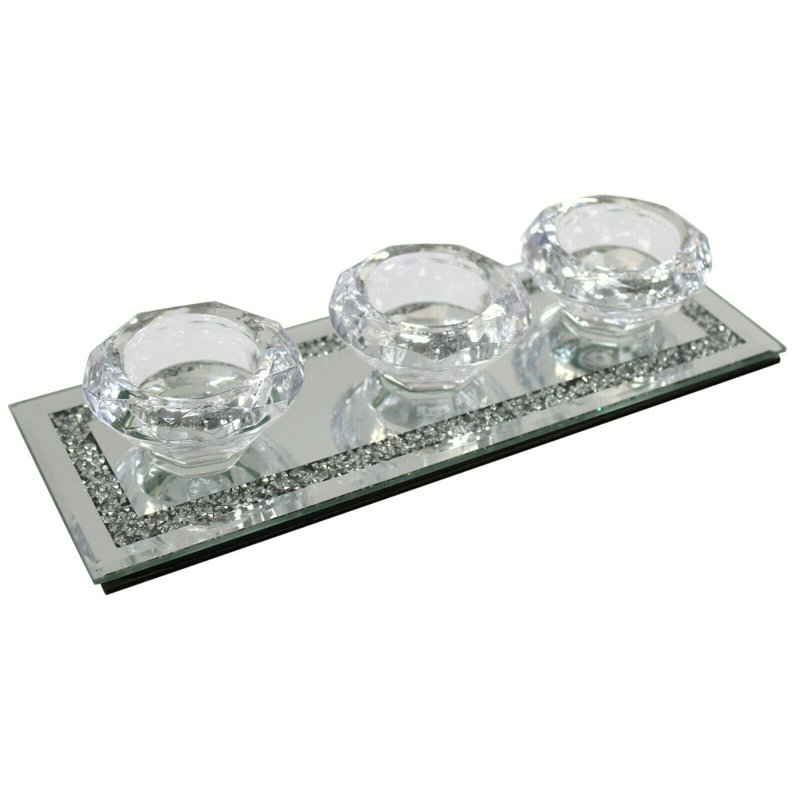 Glass Tabletop Tealight Holder