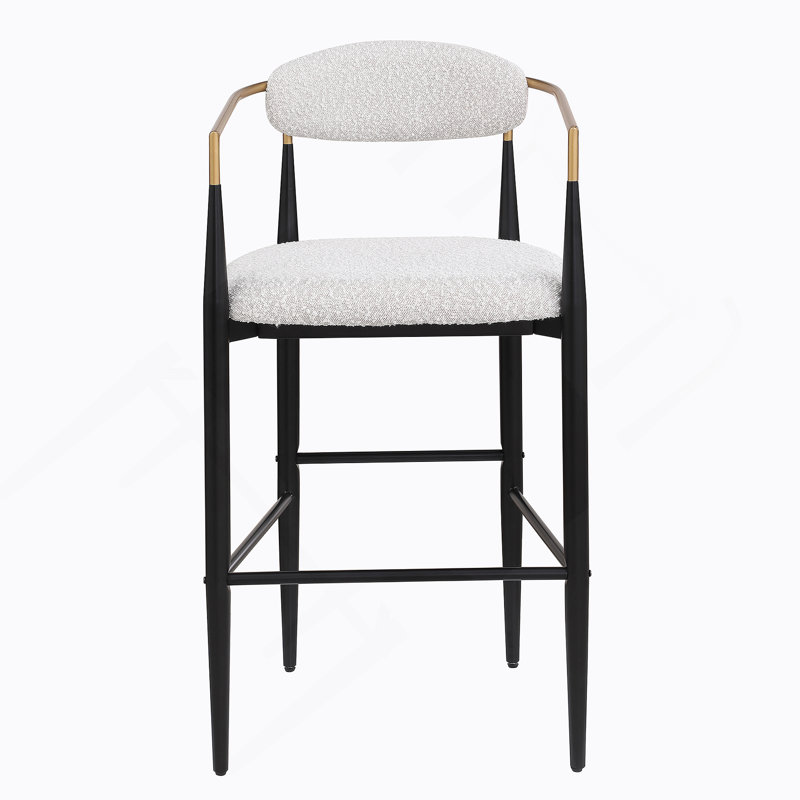 Tabouret de bar (ensemble de 2), Beige / polyester, 1