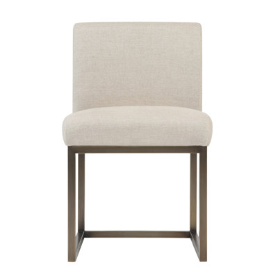 Haute 50.8 cm H Upholstered Linen Dining Chair in Beige