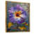 Toile avec cadre flottant or