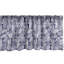 Ambesonne, cantonnière abstraite, ensemble de 2 spirales vortex indigo et blanc-100738839