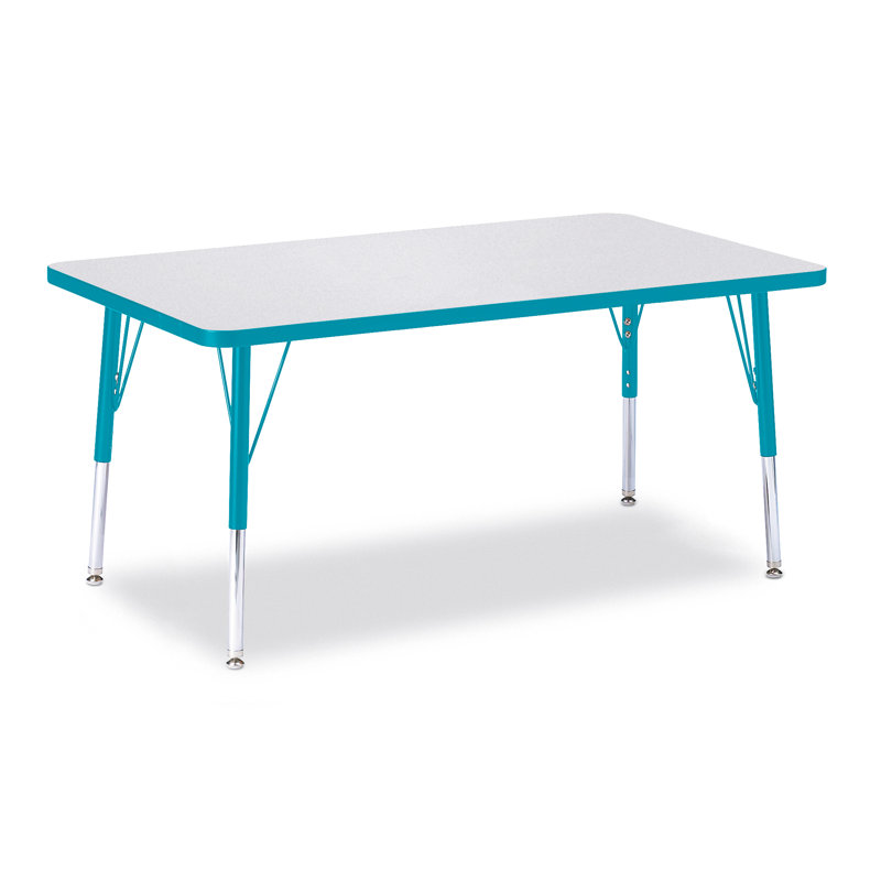 Tables d'activités Berries®, H 31 po x L 48 po x l 30 po, Adulte (24 po à 31 po ), Bleu sarcelle