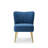 Dutch Velvet Accent Chair With Waist Lumbar-988352262