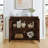 Mid Century Modern Rattan Sideboard with Pop-Up Doors – Walnut-168767441