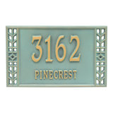Boston Personalized Standard 2-Line Wall Address Plaque