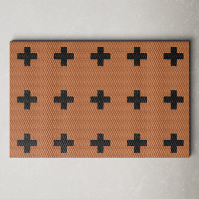 Neighburly Non-Slip Geometric Indoor/Outdoor Doormat