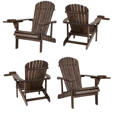 Chaise Adirondack en bois massif Barrand