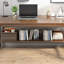 Bureau en bois massif de style américain avec rangement-1038729323