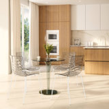Minelli Collection Dining Chair In ABS Plastic Set Of 4