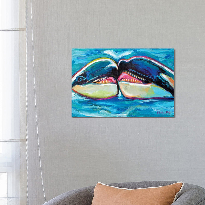 Orcas by Robert Phelps - Gallery-Wrapped Canvas Giclée on Canvas, Canvas, 66.04 cm H x 45.72 cm W x 1.91 cm D