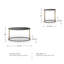 Table Hannerly (ensemble de 3)