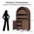 Arched Storage Cabinet With Hidden Sliding Doors, Modern Accent Cabinet With Raised Panel Design