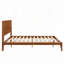 Lit plateforme en bois avec support en lattes de bois