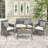 4 PCS Outdoor Seating Group with Cushions for 4 Person-1570525354