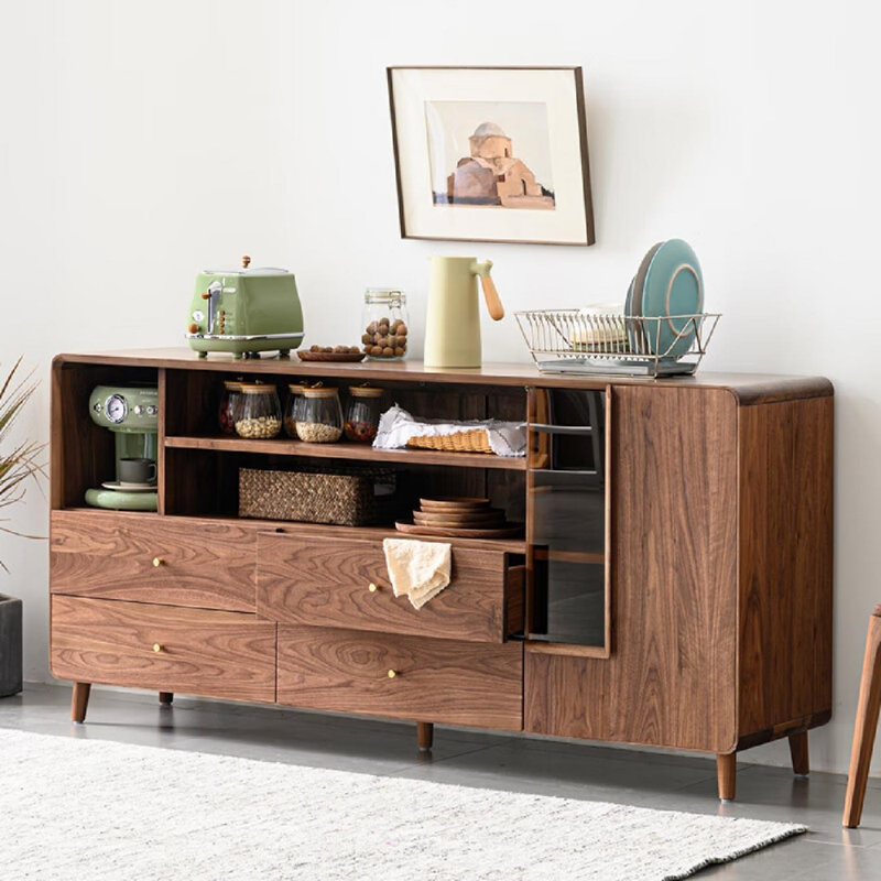 Buffet simple avec rangement moderne, H 33,86 po x l 55,12 po x P 17,72 po