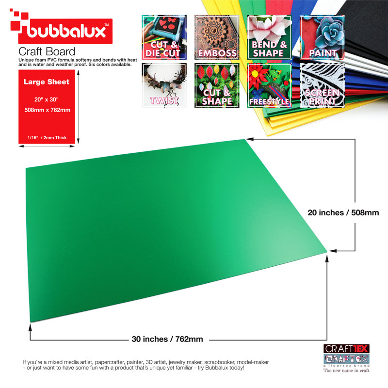 CraftTex® Pack of 2 Bubbalux - 20" x 30", Black