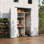 4.5 Ft. W X 2.5 Ft. D Resin Storage Shed with Shelves-73446007