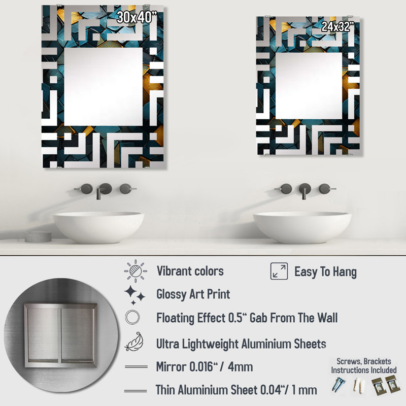Miroir Gallesky, 40 po x 30 po