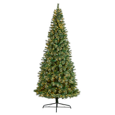 Lighted Artificial Pine Christmas Tree