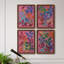 «Vivid Stems I», ensemble de 4 reproductions sur toiles encadrées-500940433-500940460