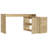Dallas L-Shaped Home Office Desk, Two Shelves, Single Door Cabinet-259156771