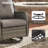 Patio Furniture Set 5 Pieces, Outdoor Wicker Furniture with Swivel Chairs and Ottomans, Modern Rattan Patio Chairs Conversation Sets for Garden, Terrace, Porch, Balconies, Lawns-651017307-651017284