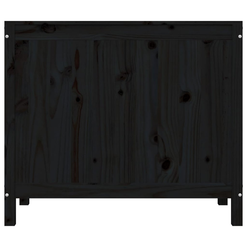 Wood Laundry Sorter, Black