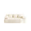 Canapé-lit 78,7 po convertible 2-en-1 sans cadre 3 places avec 3 coussins, canapé en velours côtelé moelleux pour petits espaces, appartements et chambres, beige