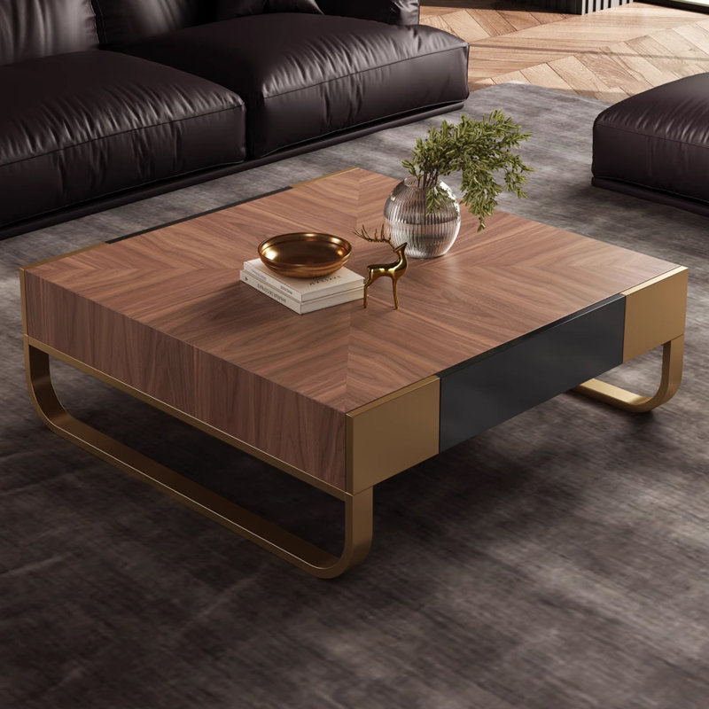 Modern Luxury Tea Table, Golden