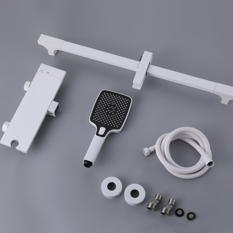 Bathroom Tub Spout with Diverter, White