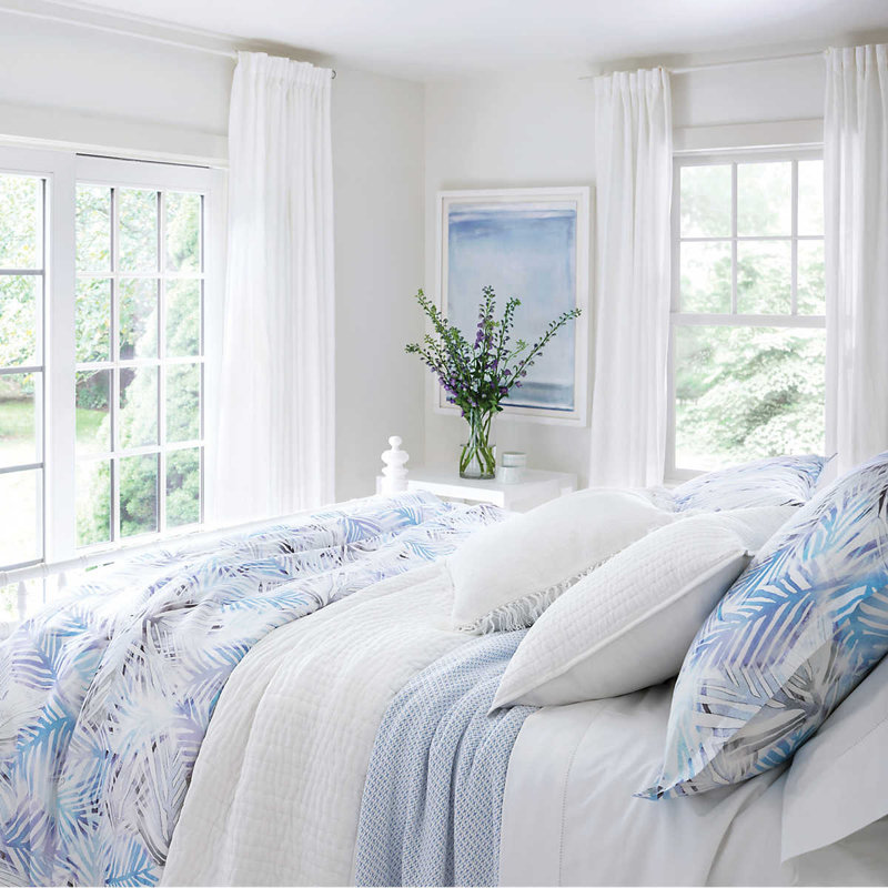 Lana Voile Quilt, Twin/Twin XL Quilt, White