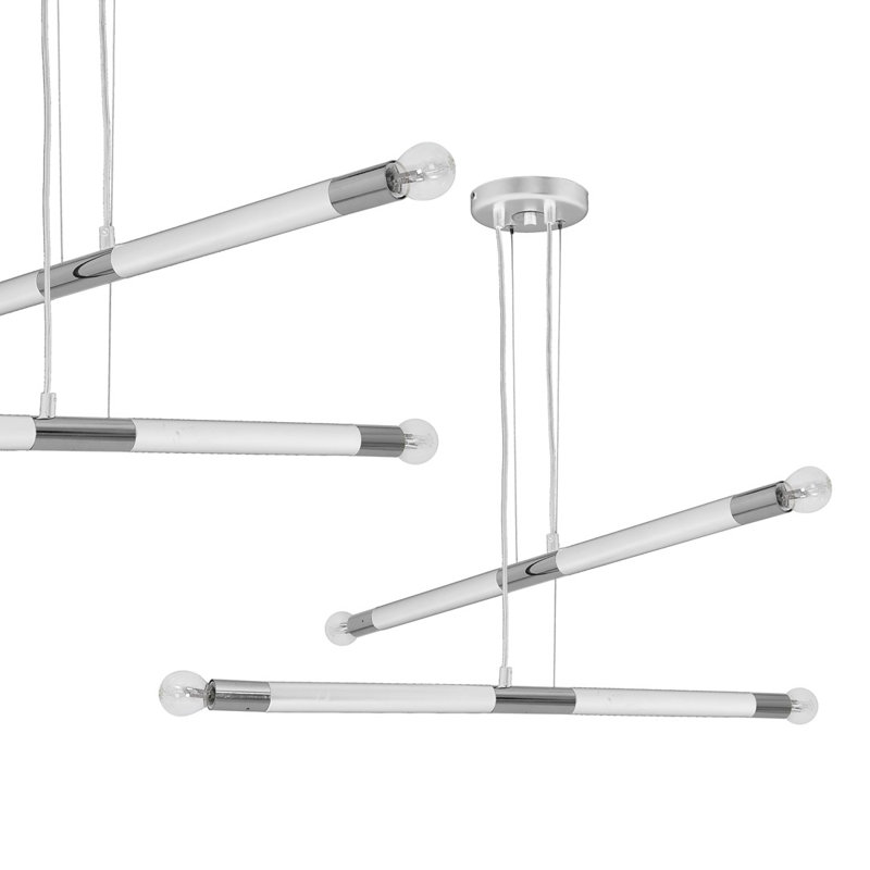 LaGrange 4 - Light Kitchen Island Pendant, White/Chrome