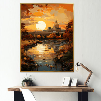 " Sunset On Seine River In Paris II "