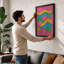 Flowing Landscape Forms Modern - Framed Print-1762433400-1762433406