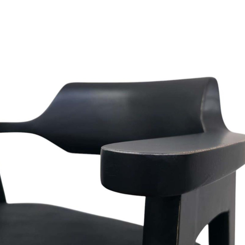 Chaise de bar Baconton - noir / noir, Noir