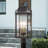Mercurio Stained Glass Lantern Head Post Lantern