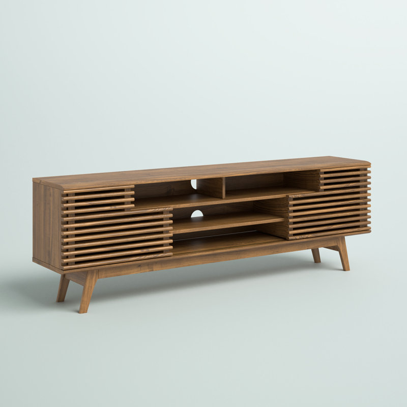 Render 71" Media Console TV Stand, Walnut