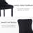 Tufted Modern Velvet Kitchen Upholstered Side Chairs Dining Chairs Set of 4-603498159