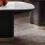 Table basse irrégulière en pierre micro-cristalline