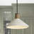 Gwenelle 1 - Light Dark Pewter/Brown Single Pendant