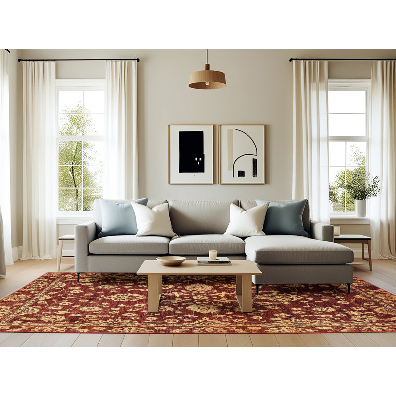 Oriental Indoor Rug, Rectangle 6' x 9'