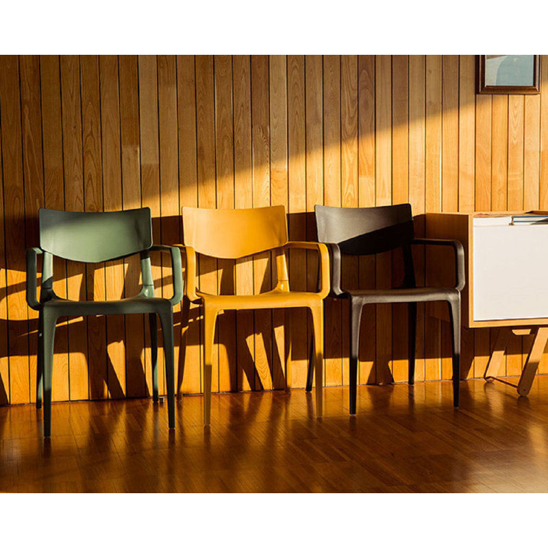 Chaises latérales empilables - Tampa, Vert olive