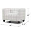 Ensemble Emma, canapé et fauteuil crème-1108452046