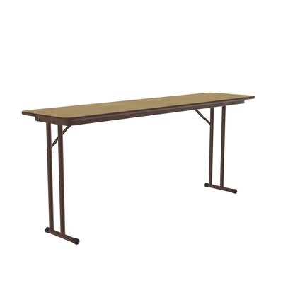 72"" L Fixed Height Off-Set Leg Seminar Particle Board Core High Pressure Training Table with Leg Glides -  Correll, Inc., ST1872PX-16