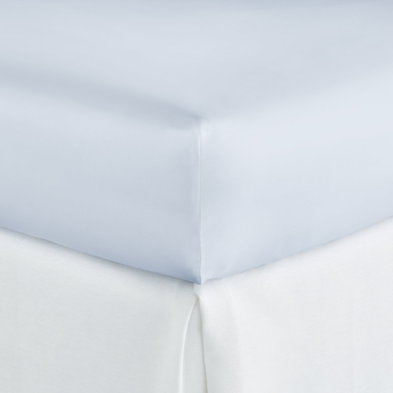 Soprano 420 Thread Count 100% Cotton Flat Sheet, Twin Fitted Sheet