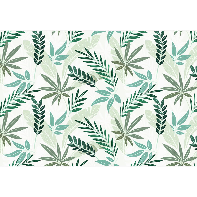 Bordure florale pelez et collez, L 66 po x l 96 po