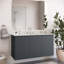 48" Wall-Mount Bathroom Vanity In Grey White-888096321-888096323