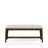 Backless Upholstered Dining Bench Mid-Century Seating